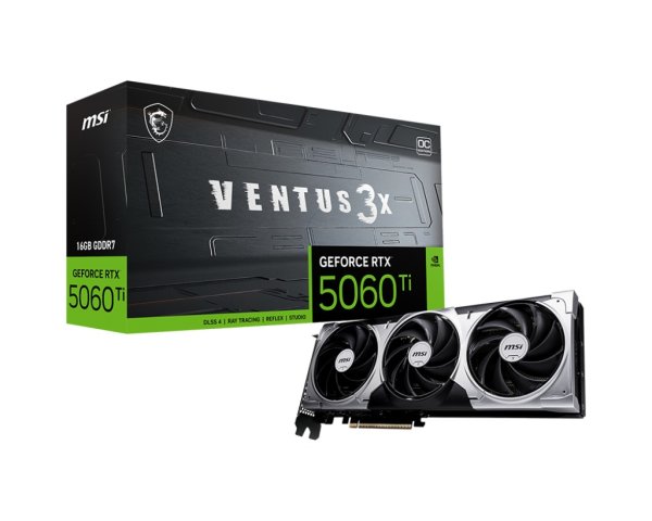 MSI GeForce RTX 5060 Ti VENTUS 3X/OC/16GB/GDDR7?v=1747921103
