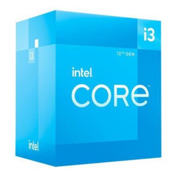 INTEL cpu CORE i3-12100F socket1700 Alder Lake BOX 58W/89W 12.generace (od 3.3GHz do 4.3GHz, 4x jádro, 8x vlákno, 5MB cache, pro DDR4 do 3200, pro DDR5 do 4800), virtualizace