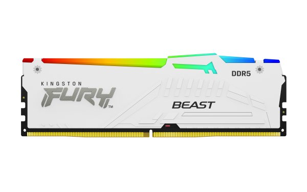 KINGSTON DIMM DDR5 16GB 6000MT/s CL36 FURY Beast RGB Bílá EXPO