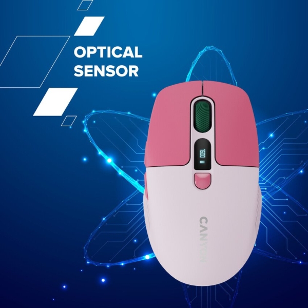 CANYON mouse MW-26 LCD Silent Dual Mode Wireless Green