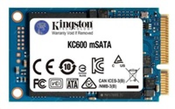 KINGSTON KC600 SSD mSATA 1TB 6Gbps (čtení max. 550MB/s / zápis max. 520MB/s)