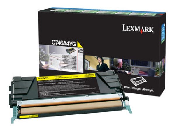 Toner Lexmark C746A1YG žlutý