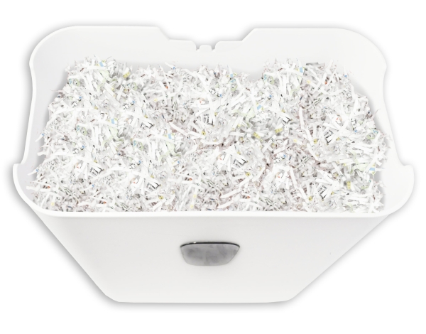 Skartovačka DESQ, 4 x 38 mm, 15l, křížový řez, bílá