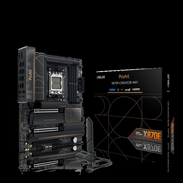 ASUS MB Sc AM5 PROART X870E-CREATOR WIFI, AMD X870, 4xDDR5, 1xHDMI, 2xThunderbolt, WiFi