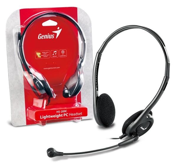 GENIUS sluchátka HS-200C headset ,otočný mikrofon
