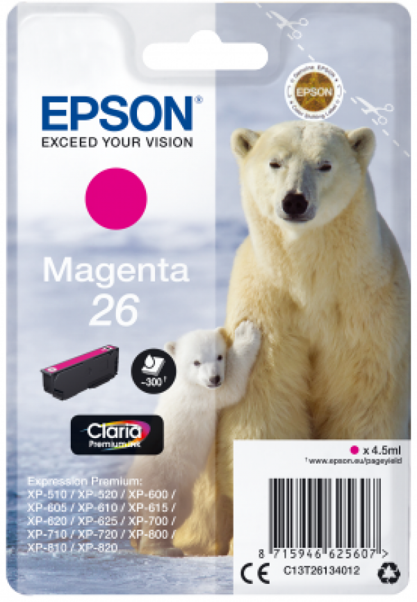 Náplň Epson 26, C13T26134012 purpurová
