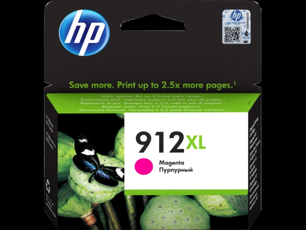 HP 912XL (3YL82AE), purpurová originální náplň do tiskárny HP(700 stran)