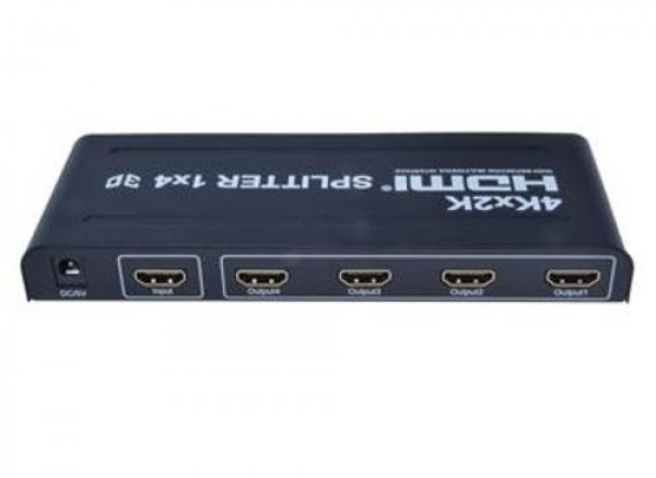 HDMI 1.4a splitter 1-4 portů kovový, 3D, FullHD