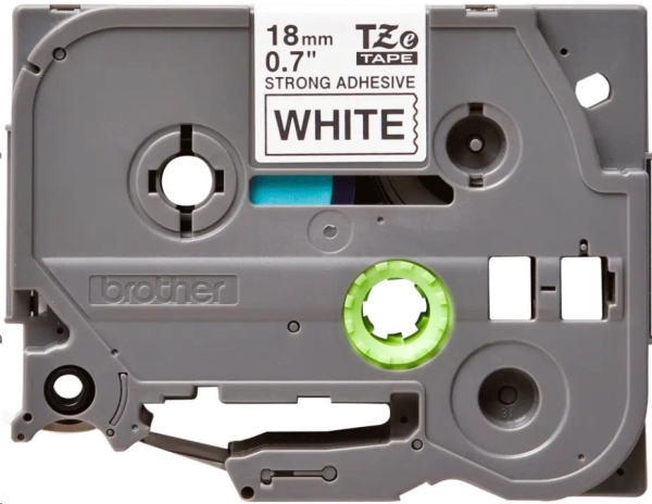 Páska Brother TZE-S241, černý/bílý, 8m, 18mm, extrémně adhezivní