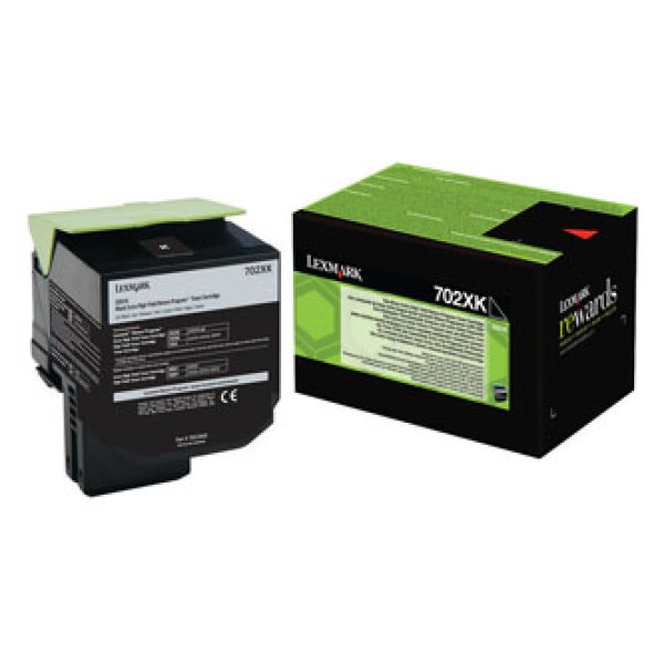 Toner Lexmark 702XK 70C2XK0 černý