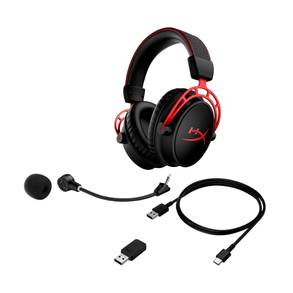 HyperX Cloud Alpha Wireless RED GAM HEADSET - Sluchátka k PC