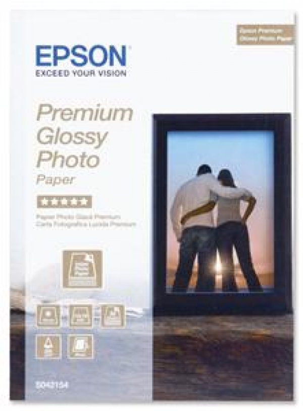 Epson Premium Glossy Photo Paper - Lesklý - 130 x 180 mm - 255 g/m2 - 30 listy fotografický papír - pro EcoTank ET-1810, 2810, 2811, 2814, 2815, 2820, 2825, 2826, 2850, 2851, 2856, 4800, 4850