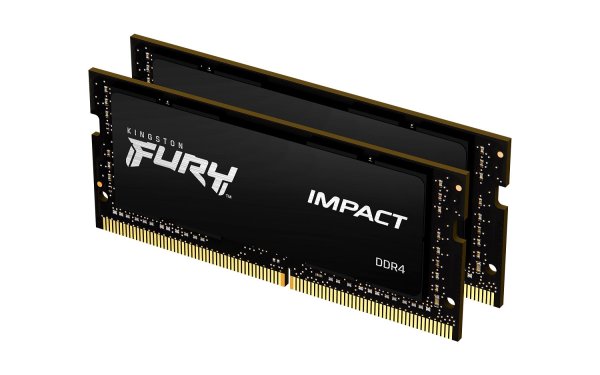 Kingston FURY Impact/SO-DIMM DDR4/32GB/3200MHz/CL20/2x16GB/Black