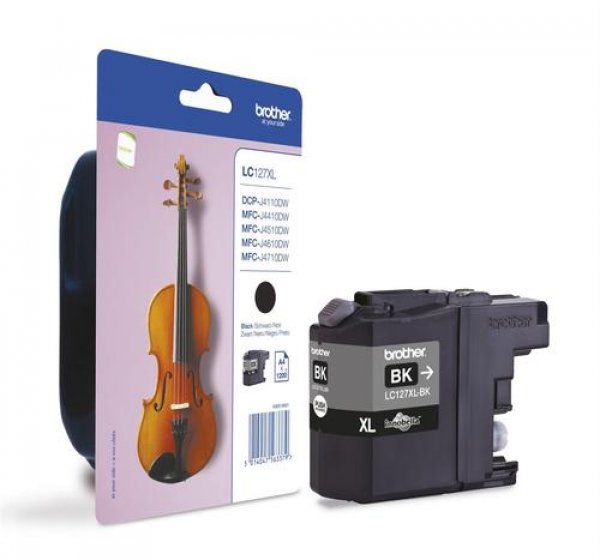 Náplň BROTHER LC 127XLBK černá (1 200 stran)