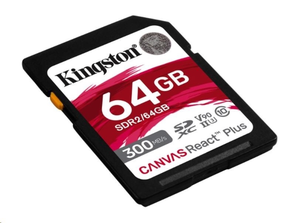 KINGSTON SD card SDXC 64GB Canvas React Plus
