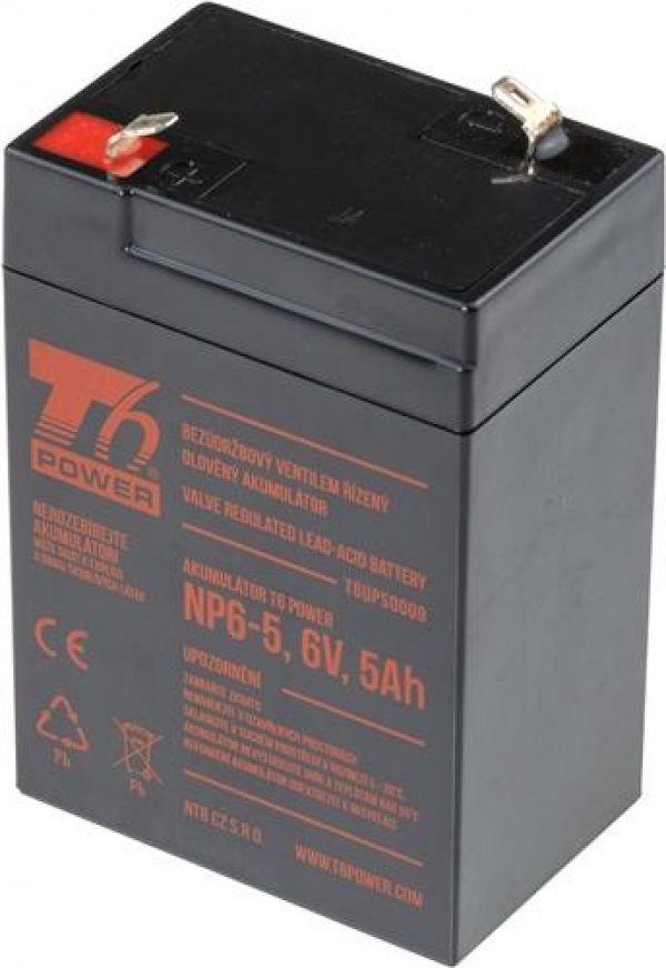 T6 POWER olověný akumulátor NP6-5, 6V, 5Ah?v=1754078403