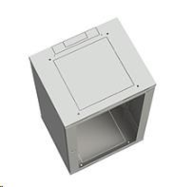 Solarix rozvaděč nástěnný SENSA 12U 500mm, dveře plech, RAL 7035 SENSA-12U-65-21-G