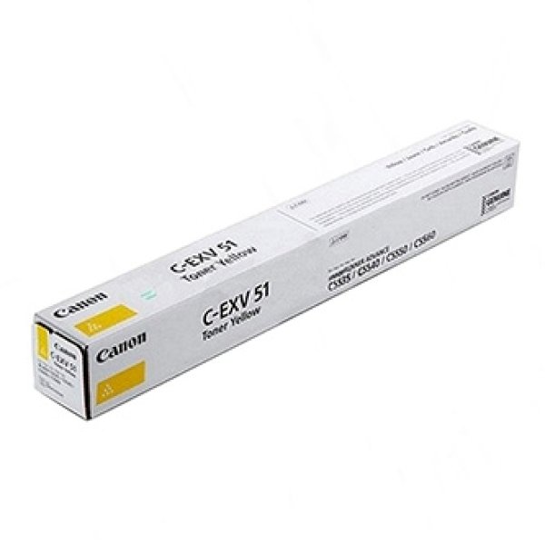 Toner CANON C-EXV51, 0484C002 žlutý (60 000 stran)