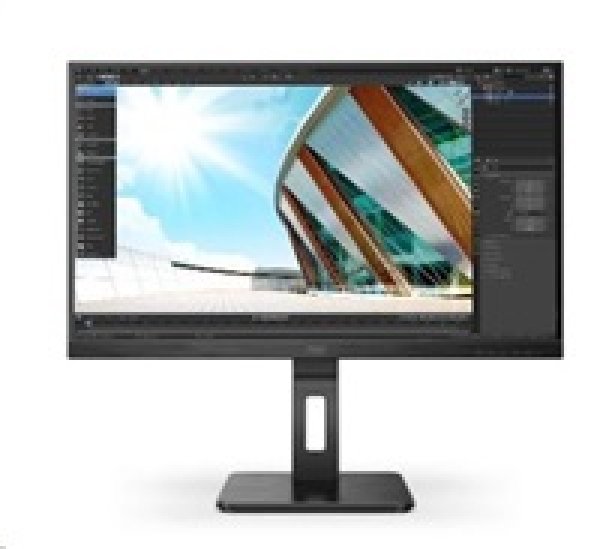AOC LCD 27" AOC 27P2Q , IPS 1920x1080@75Hz, 4ms, 50mil:1, VGA, DVI, HDMI, DP, 4xUSB, pivot, repro