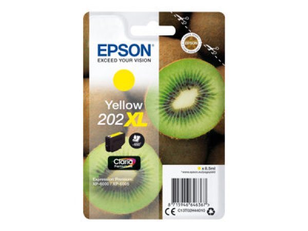 Náplň EPSON C13T02H44010, 202XL žlutá (8,5 ml)