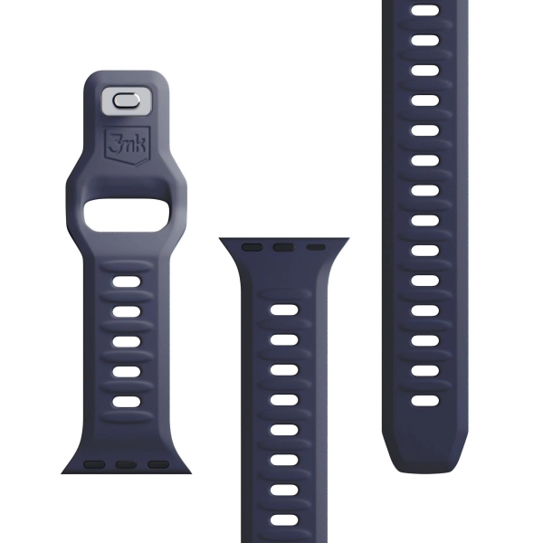 3mk Silicone Watch Strap pro Apple 38/40/41 mm Gray