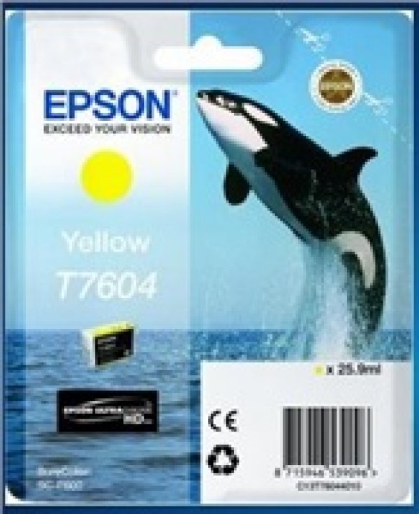 Náplň Epson C13T76044010 žlutá blistr