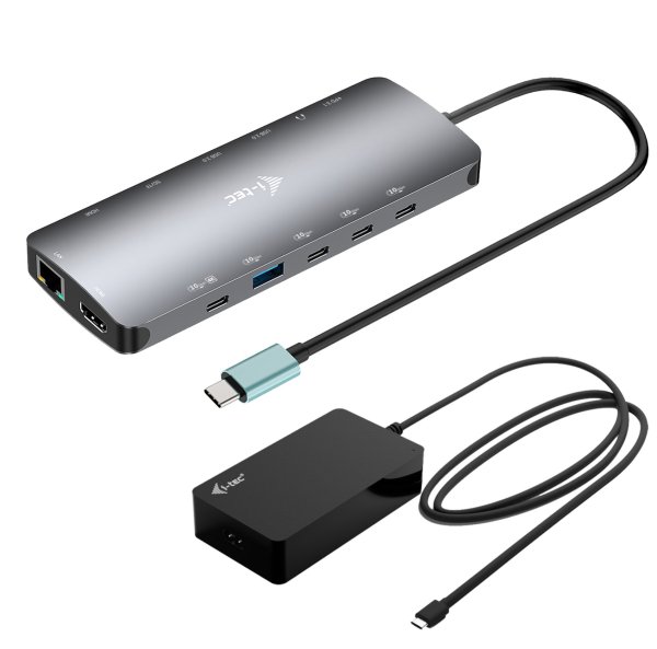 i-tec USB-C Metal Nano 3x Display Dock, 2x HDMI 1x USB-C video, PD 140W + Universal Charger 140W?v=1750075202