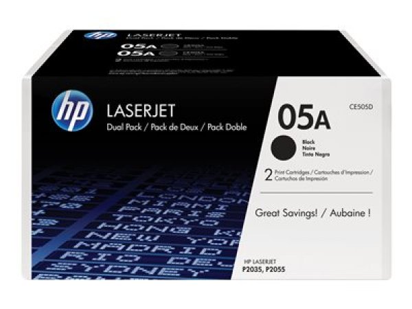 Toner HP CE505D černý (2x2 300 stran)