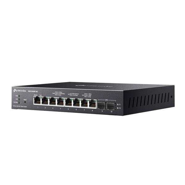 TP-Link OMADA JetStream switch SG2210XMP-M2 (8x2,5GbE,2xSFP+,8xPoE+,160W,fanless)