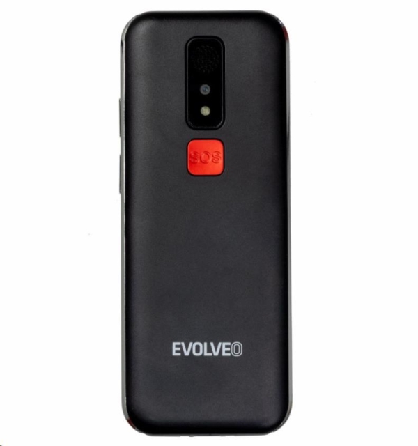 EVOLVEO EasyPhone LT, mobilní telefon pro seniory s nabíjecím stojánkem (černá barva)