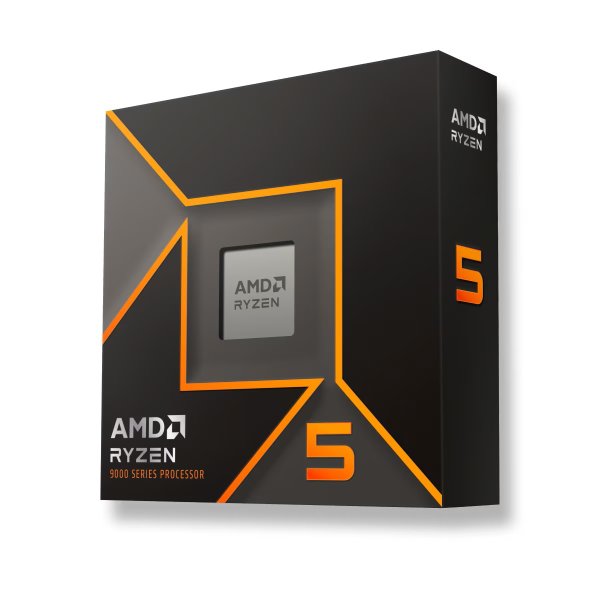 AMD cpu Ryzen 5 9600X AM5 Box (bez chladiče, 3.9GHz / 5.4GHz, 6+32MB cache, 65W, 6x jádro, 12x vlákno, grafika), Zen5 Granite Ridge AM5