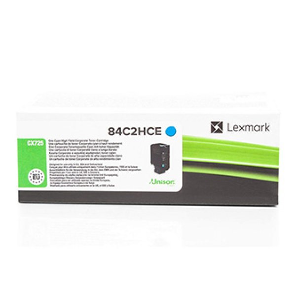 Toner Lexmark 84C2HCE azurový