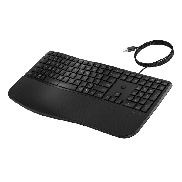 HP 480 Comfort Wired Keyboard - drátová ergonomická klávesnice CZ/SK