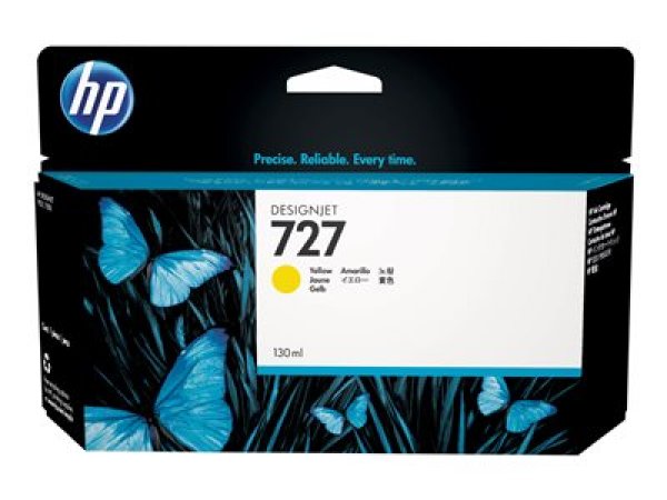 Náplň HP No.727, B3P21A žlutá (130 ml)