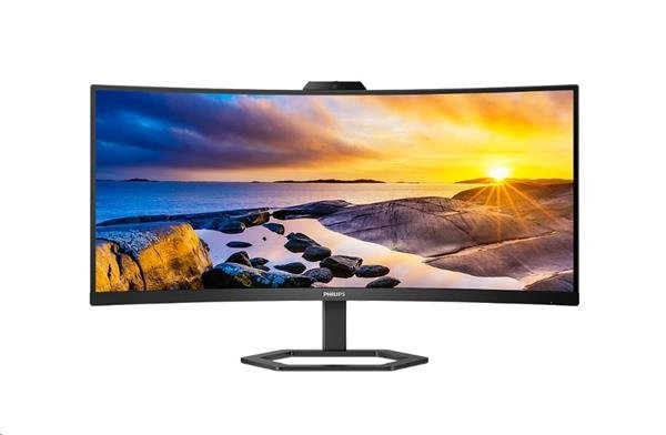 Philips MT VA LED 34" 34E1C5600HE/00 - VA panel, 3440x1440, HDMI, DP, USB-C, USB, repro, nast vysky, webcam