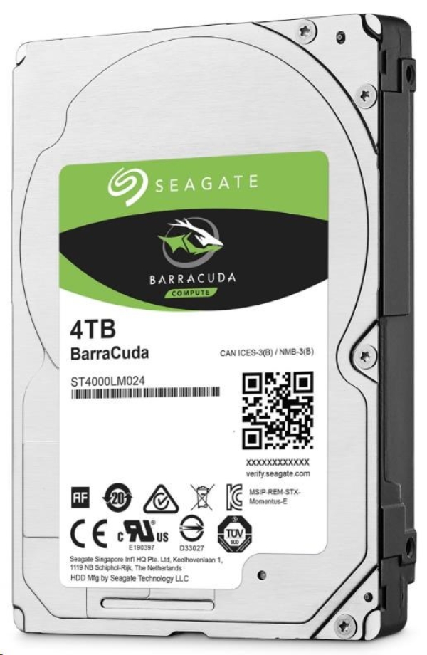 SEAGATE HDD BARRACUDA 4TB 2.5" SATAIII/600 5400RPM, 128MB cache, 15mm