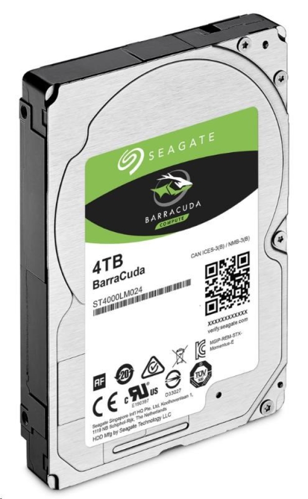 SEAGATE HDD BARRACUDA 4TB 2.5" SATAIII/600 5400RPM, 128MB cache, 15mm