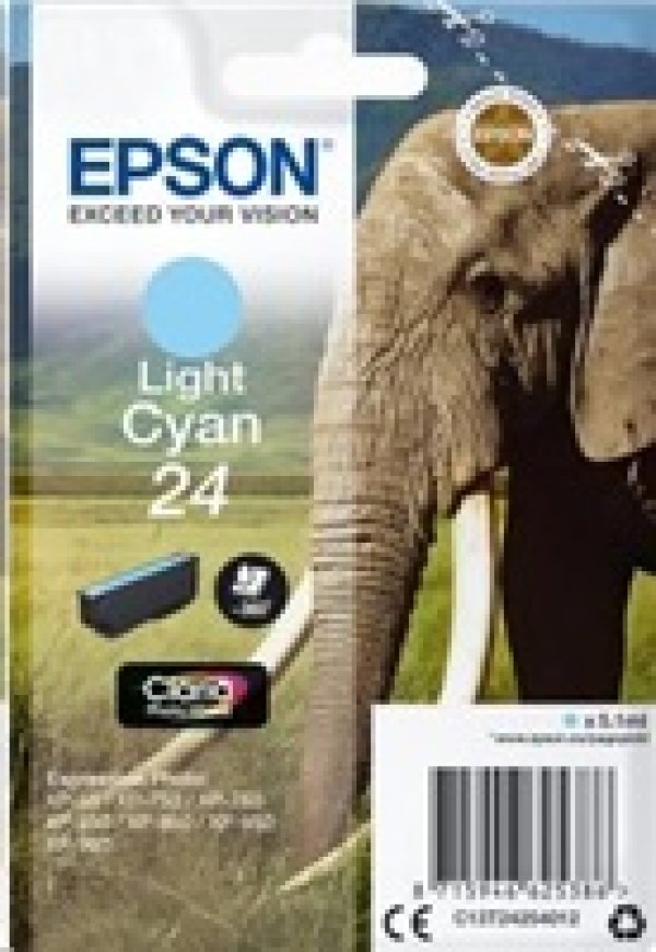 Náplň Epson 24, C13T24254012 světle azurová