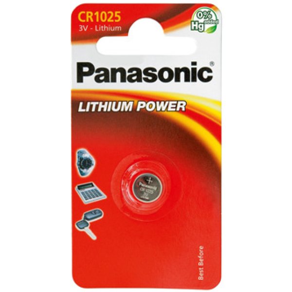 PANASONIC Lithiová baterie (knoflíková) CR-1025EL/1B 3V (Blistr 1ks)