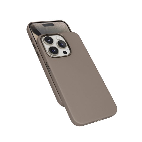 Epico Mag+ kožený kryt iPhone 15 Pro - písková?v=1750248006