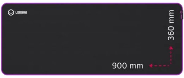 LORGAR podložka pod myš MAIN 319 (XL), 900 x 360 x 3mm