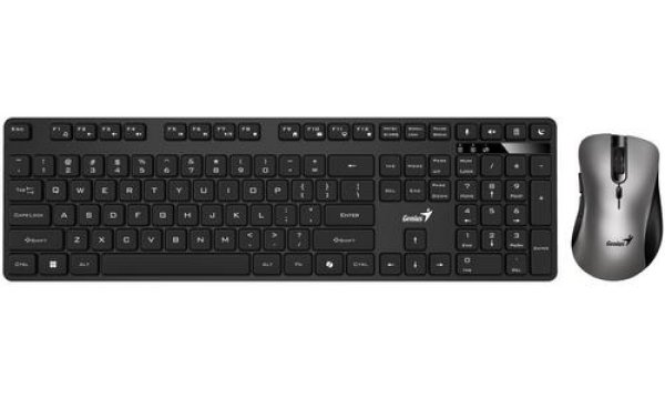 Genius KM-8216S COPILOT, sada klávesnice s bezdrátovou optickou myší, CZ/SK, klasická, černá