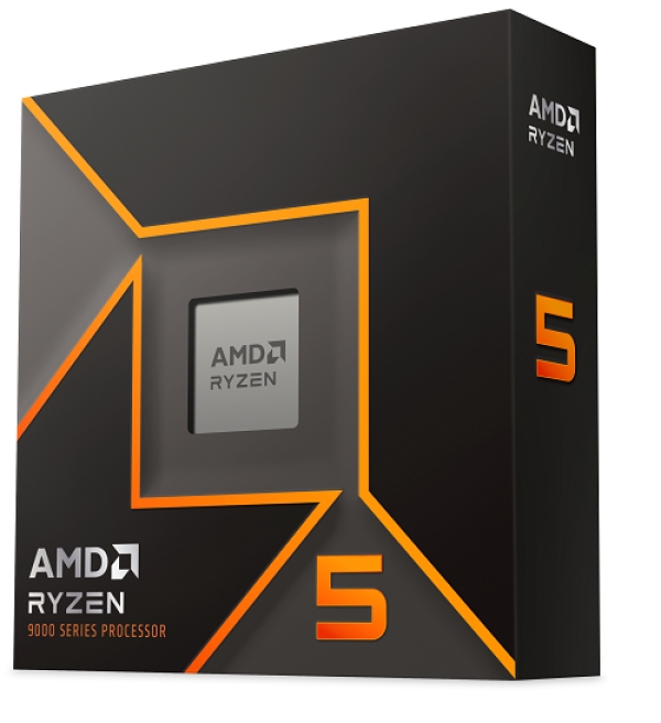 AMD cpu Ryzen 5 9600X AM5 Box (bez chladiče, 3.9GHz / 5.4GHz, 6+32MB cache, 65W, 6x jádro, 12x vlákno, grafika), Zen5 Granite Ridge AM5