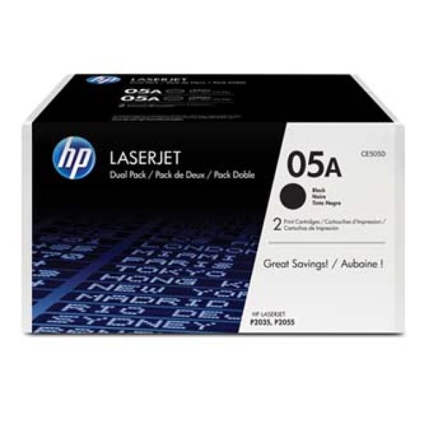Toner HP CE505D černý (2x2 300 stran)