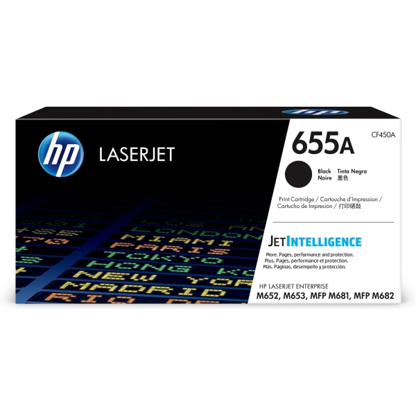 Toner CLJ CF450A, HP 655A černý (12 500 stran)