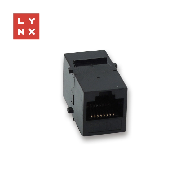 LYNX keystone spojka UTP Cat5e, 8P8C, černá