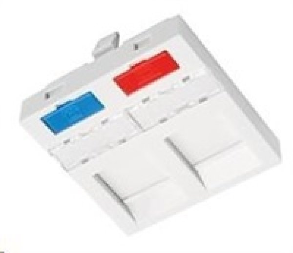 Solarix Modul French style 45 x 45mm pro 2 keystony přímý bílý SXF-M-2-45-WH-P?v=1762209607