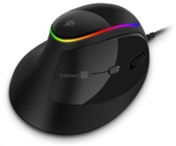 CONNECT IT GAME FOR HEALTH ergonomická vertikální myš, drátová, černá?v=1746475205