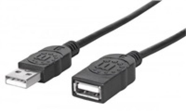 MANHATTAN Kabel USB 2.0 prodlužovací  A Male / A Female 1,8m černý?v=1755380404
