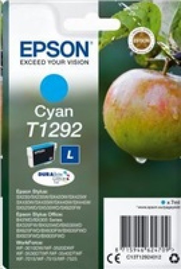 Náplň Epson C13T12924012 (L) azurová blistr